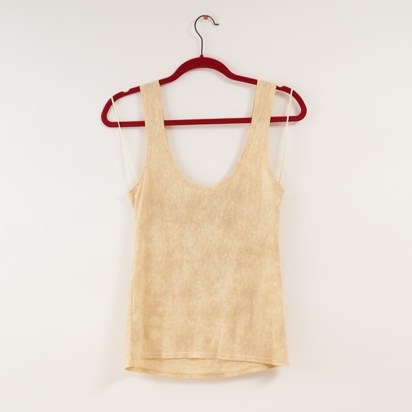 Free People tank Tan and Gold size small - Picture 2 of 2
